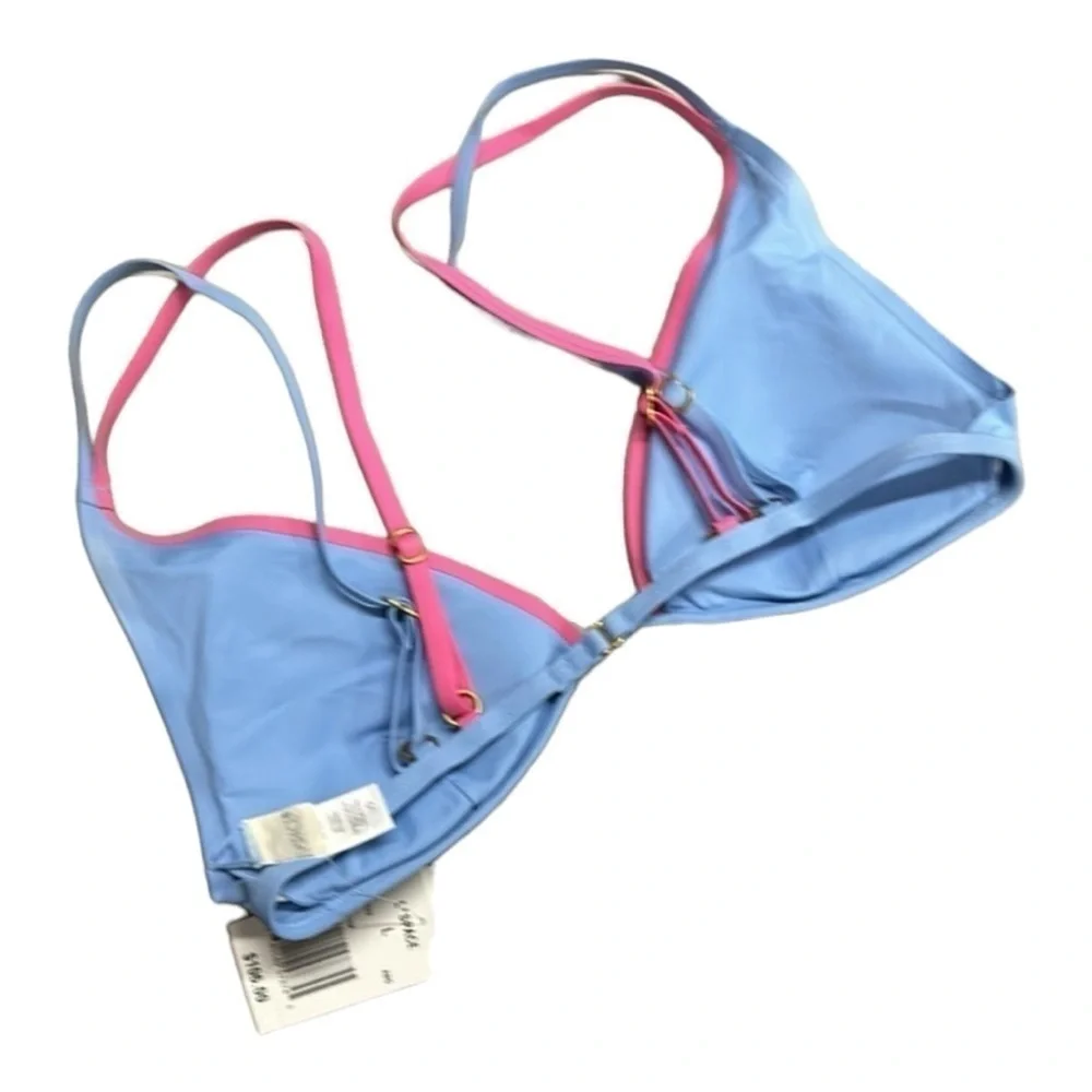 L*Space Finneas Top Light Blue & Pink Style CBFIT22 ABG Size Large‎ NWT